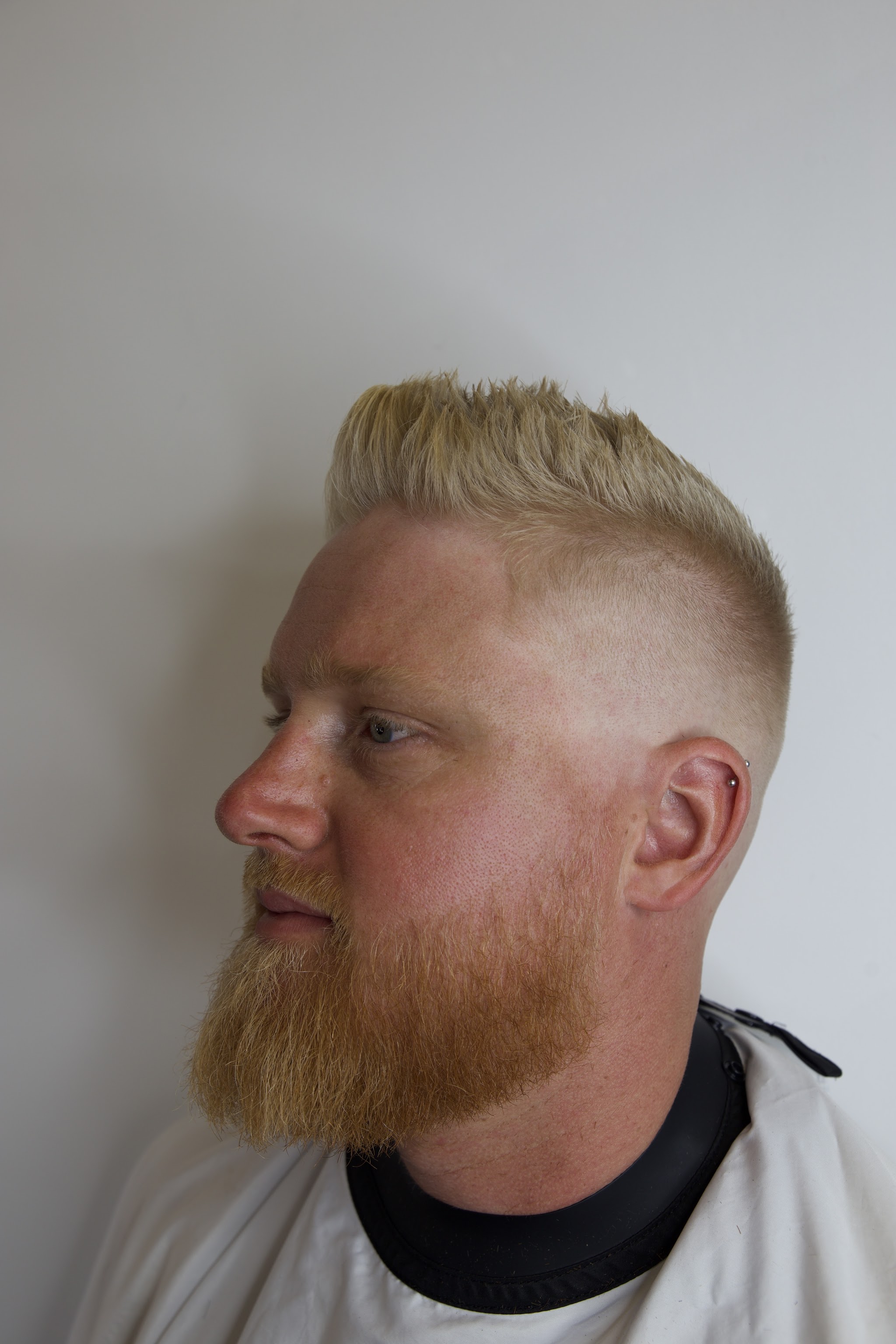 Skin fade and full beard, cut at Makaveli Barber Shop